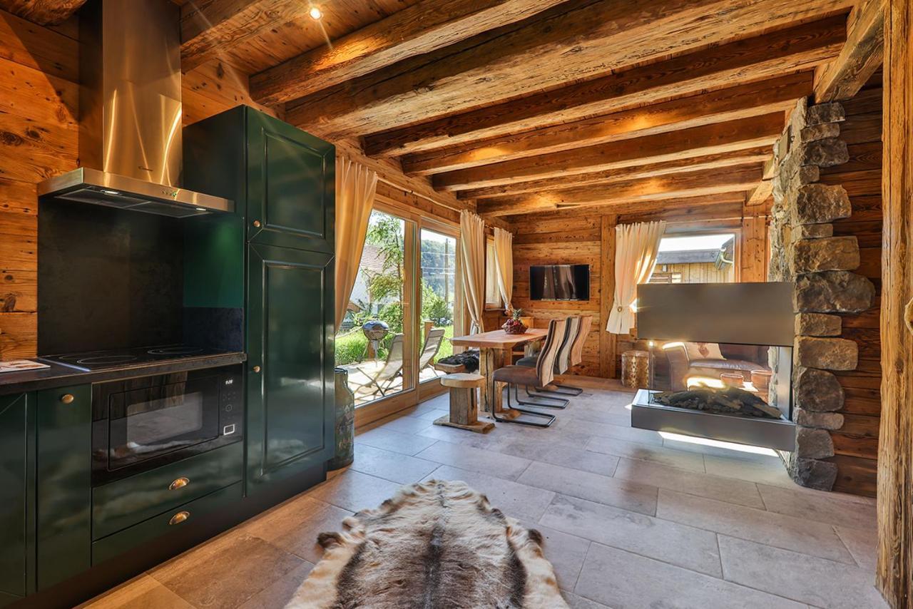 Chalet Hohneck 4 Etoiles, Vieux Bois Et Pierre, Spa, Sauna, Borne De Recharge Stosswihr Luaran gambar